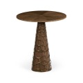 Circular Natural Walnut Bar Table 40