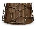 Circular Natural Walnut Bar Table 40