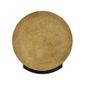 Round Oak with Large Oyster Side Table