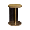 Round Oak with Large Oyster Side Table