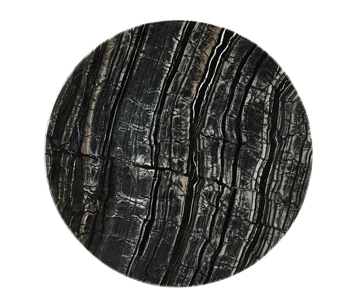 Brass & Marble Round Side Table