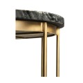 Brass & Marble Round Side Table