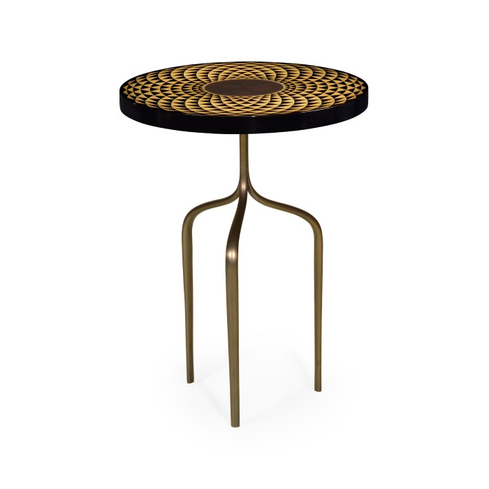 Helical Wine Table with Tripod Base