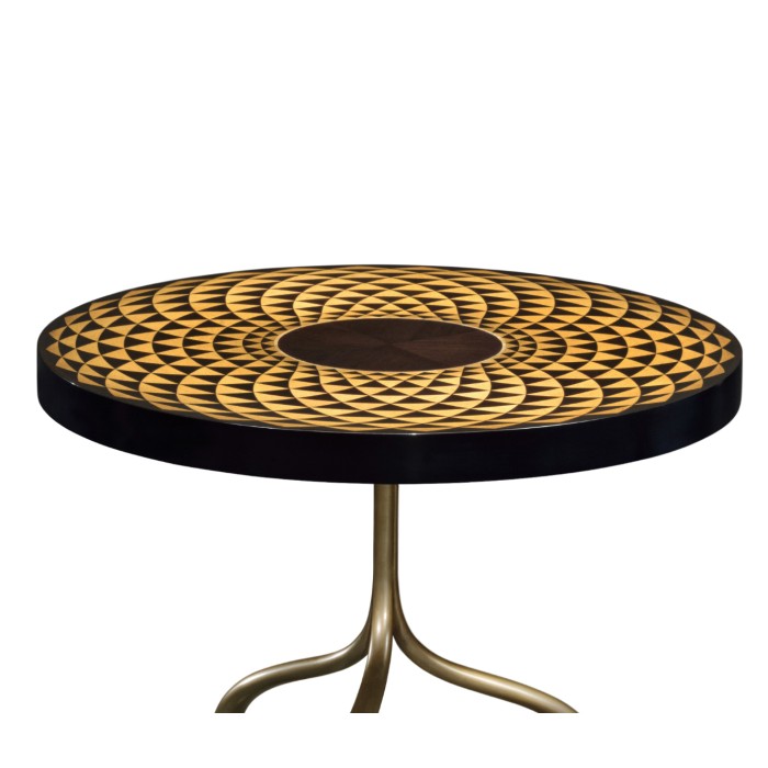Helical Wine Table with Tripod Base