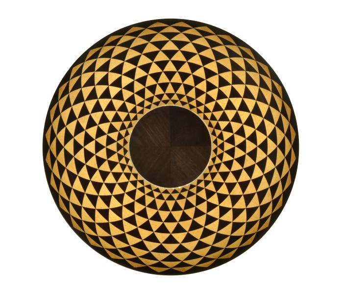 Helical Wine Table with Tripod Base