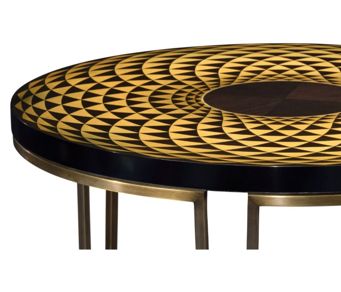 Helical Round Lamp Table