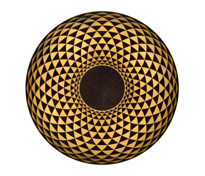 Helical Round Lamp Table