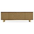 3D Op Art TV Entertainment Unit