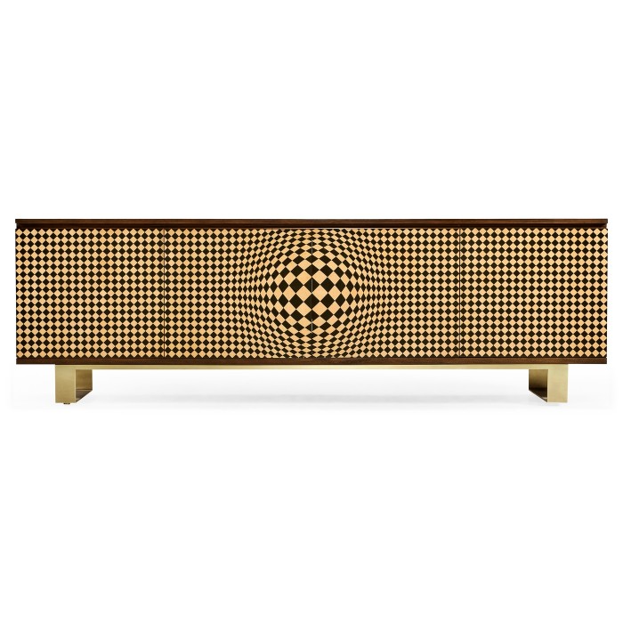 3D Op Art TV Entertainment Unit