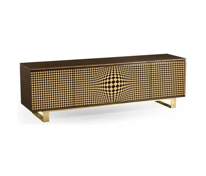 3D Op Art TV Entertainment Unit