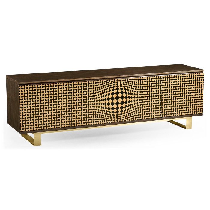 3D Op Art TV Entertainment Unit