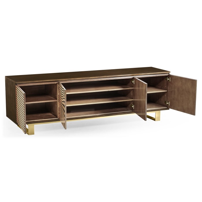 3D Op Art TV Entertainment Unit