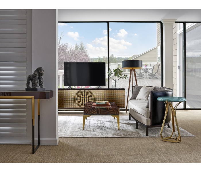 3D Op Art TV Entertainment Unit
