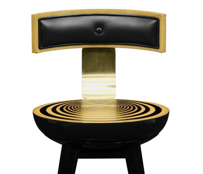 Swivel Counter Stool with Back Support
