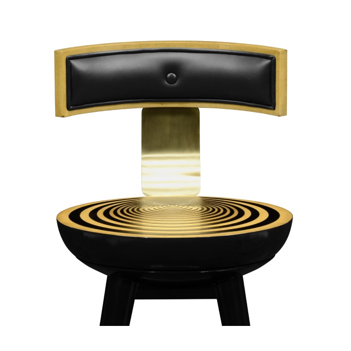 Swivel Counter Stool with Back Support