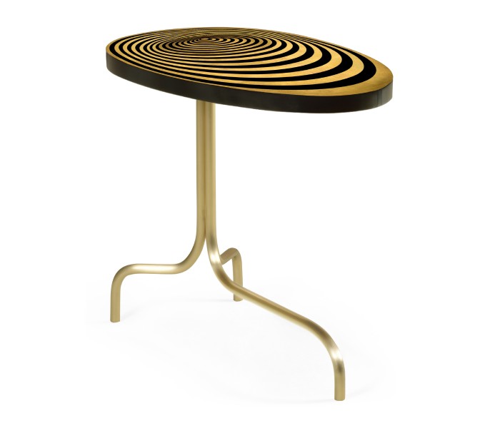Oval Sofa Table with Tripod Base