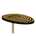 Oval Sofa Table with Tripod Base