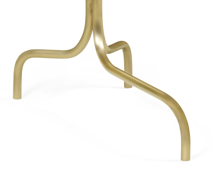 Oval Sofa Table with Tripod Base