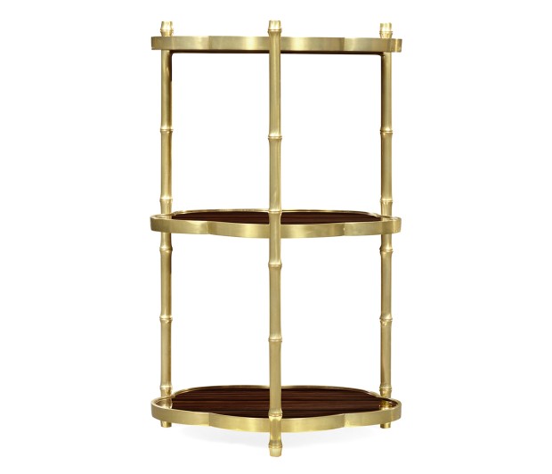 Bamboo Three-Tier End Table
