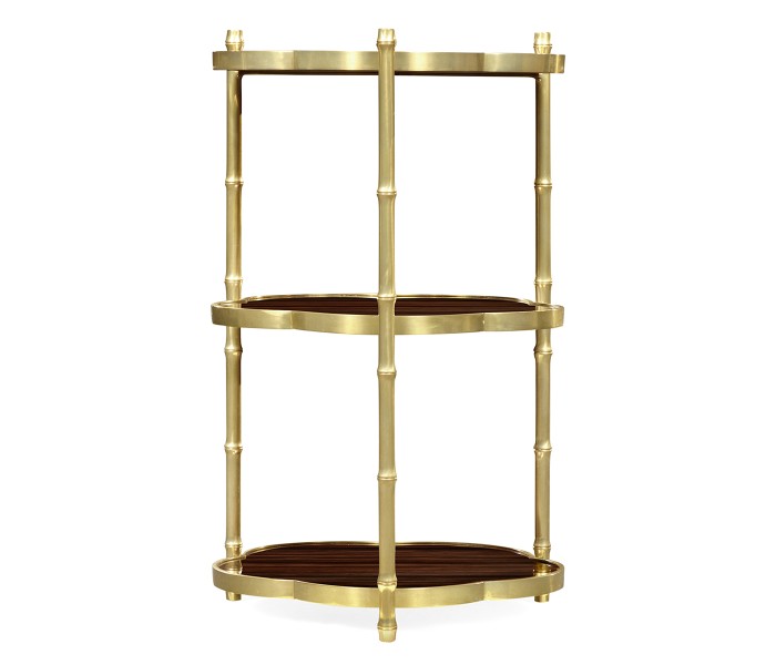 Bamboo Three-Tier End Table