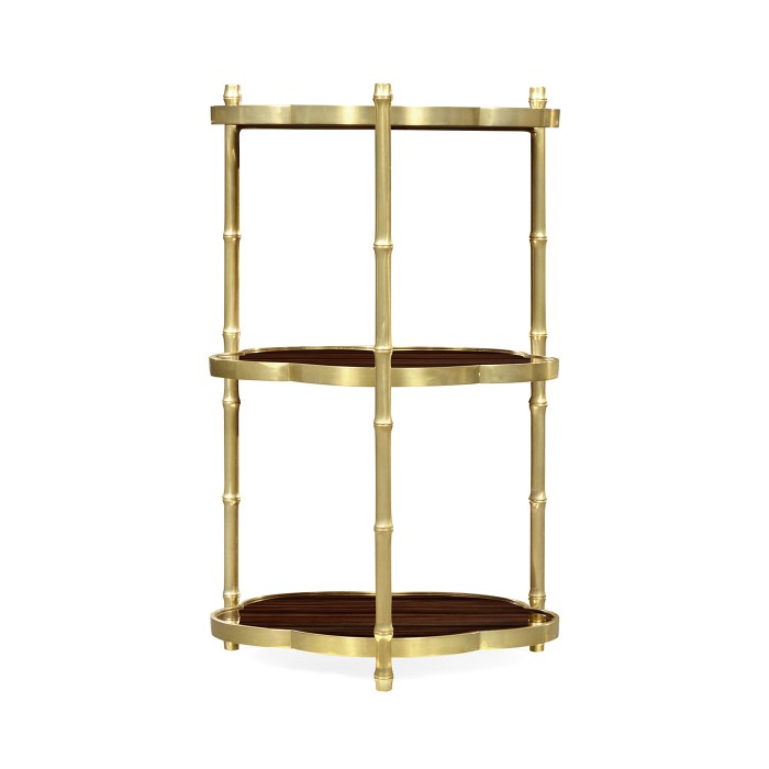 Bamboo Three-Tier End Table