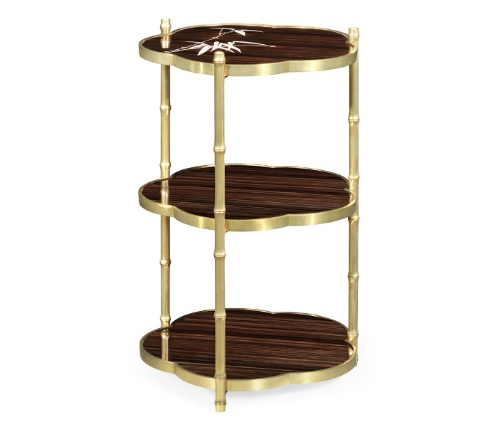 Bamboo Three-Tier End Table