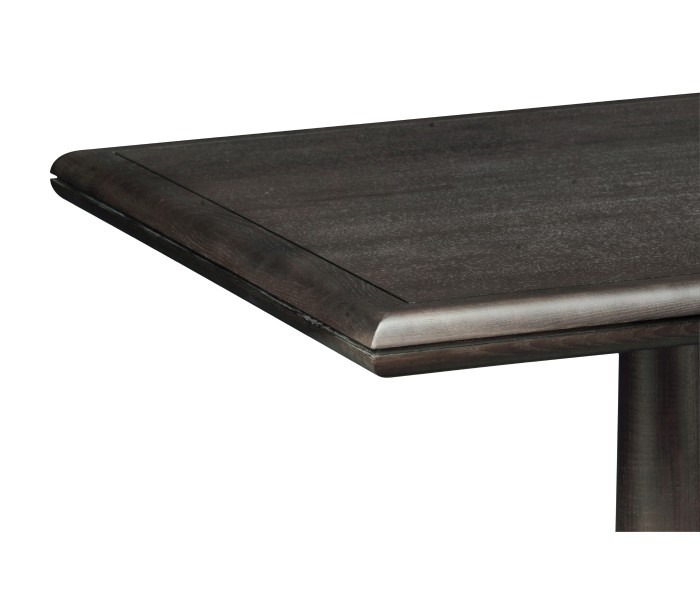 Square Dark Brown Ash Dining Table 35