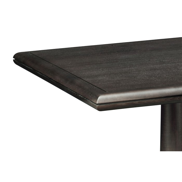 Square Dark Brown Ash Dining Table 35