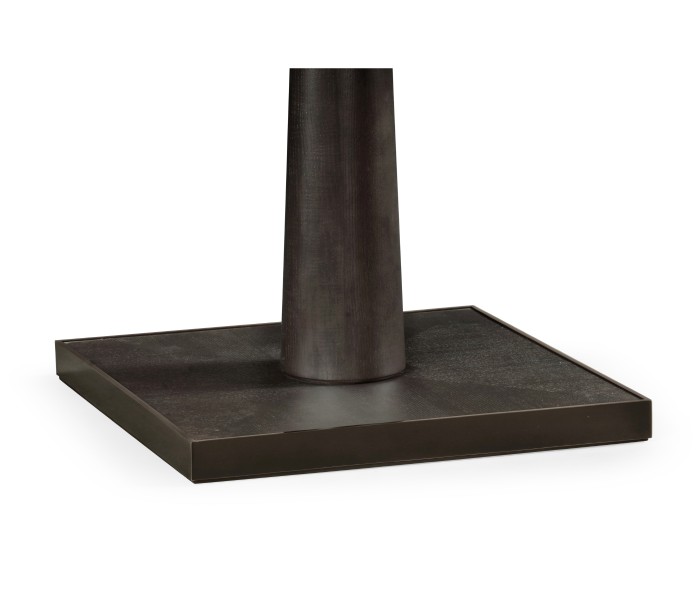 Square Dark Brown Ash Dining Table 35