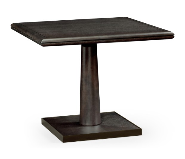 Square Dark Brown Ash Dining Table 35