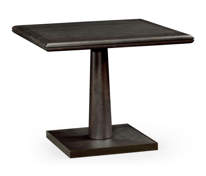 Square Dark Brown Ash Dining Table 35