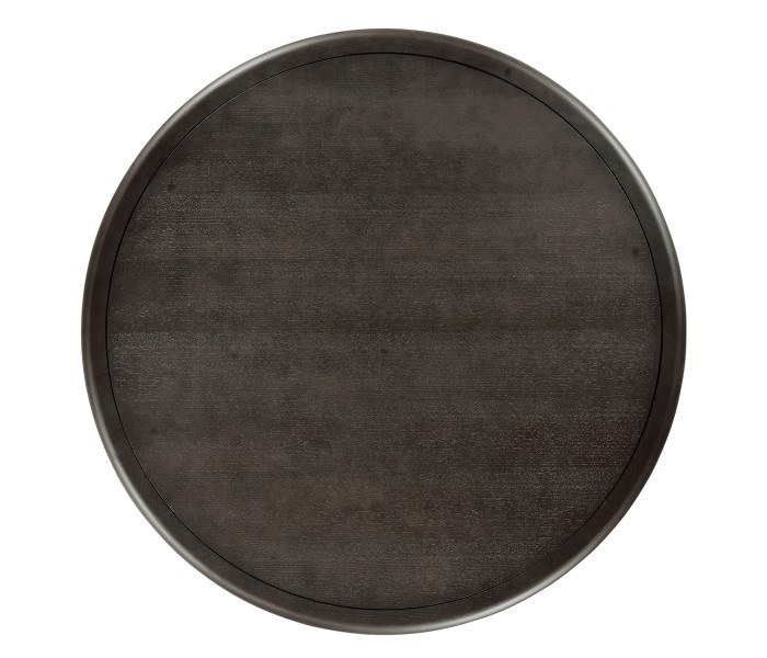 Round Dark Brown Ash Dining Table 41