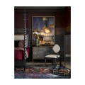 Dark Brown Ash & Grooved Glass Screen