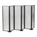 Dark Brown Ash & Grooved Glass Screen