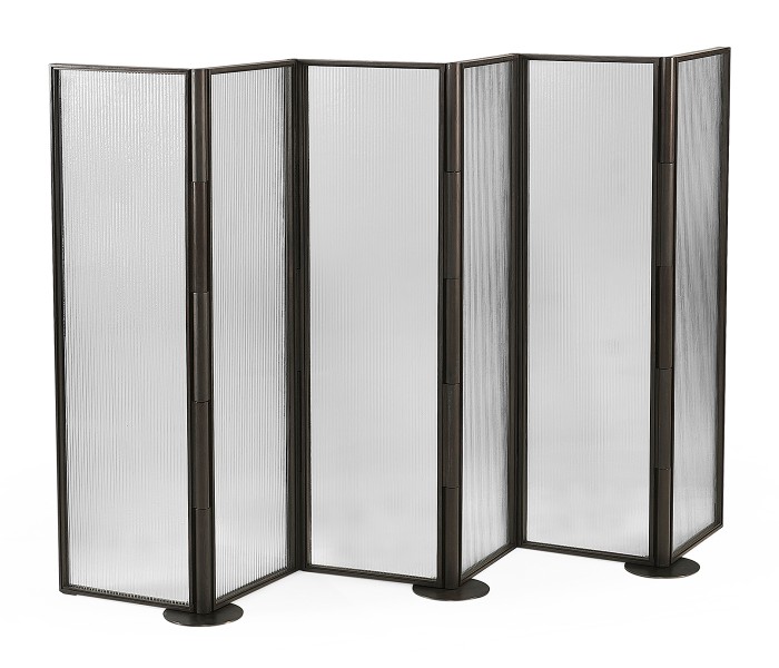 Dark Brown Ash & Grooved Glass Screen