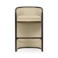Dark Brown Ash Tub Bar Stool
