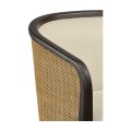 Dark Brown Ash Tub Bar Stool