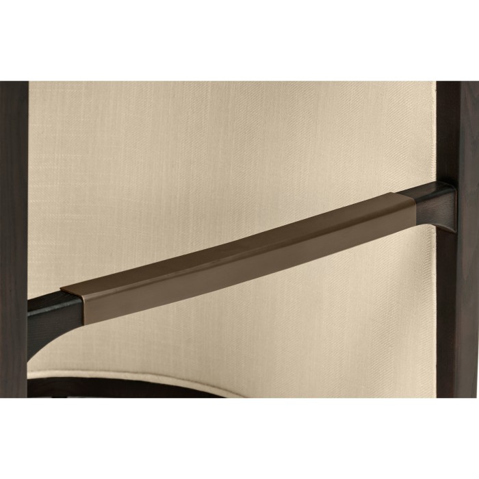 Dark Brown Ash Tub Bar Stool