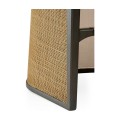 Dark Brown Ash Tub Bar Stool