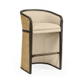 Dark Brown Ash Tub Bar Stool