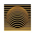 Op Art Bright Satinwood Cube