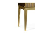 Op Art Diamond Bright Satinwood Left Drinks Cabinet
