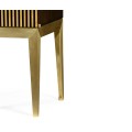Op Art Diamond Bright Satinwood Right Drinks Cabinet