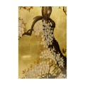 Modern Asian Smoky Black & Gold Entertainment Cabinet