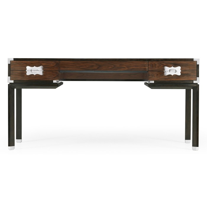 Campaign Style Dark Santos Rosewood Desk