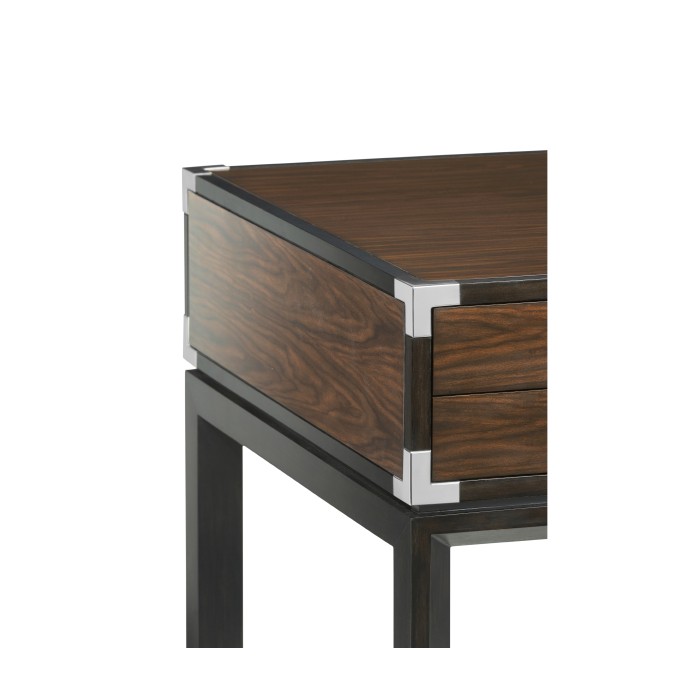 Campaign Style Dark Santos Rosewood Desk