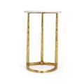Fusion Brass Sofa Table with Marble Top