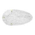 Fusion Brass Sofa Table with Marble Top