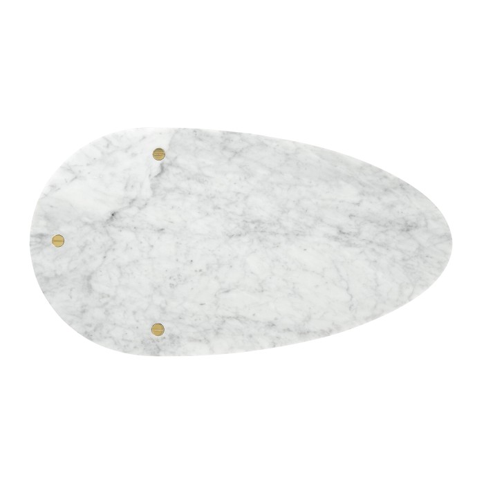 Fusion Brass Sofa Table with Marble Top