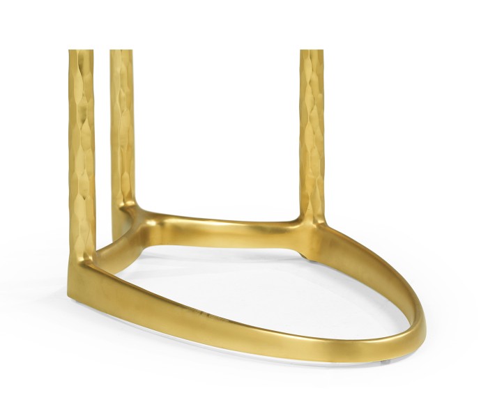 Fusion Brass Sofa Table with Marble Top
